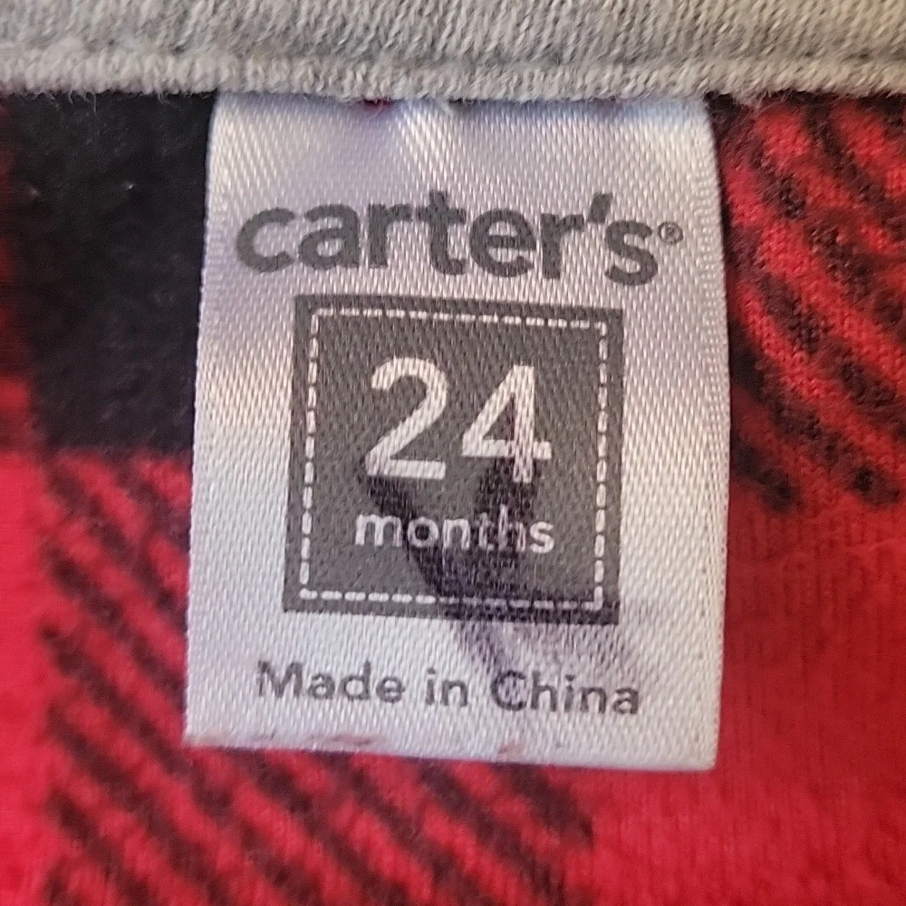 *3/$15* Carter's 24M Buffalo Check Plaid Boys Vest